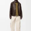 Workwear-Jacke aus Nappa-Lammleder Workwear-Jacke aus Nappa-Lammleder