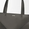 XL Puzzle Fold Tote aus glänzendem Kalbsleder XL Puzzle Fold Tote aus glänzendem Kalbsleder