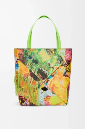 XL Puzzle Fold Tote aus klassischem Kalbsleder