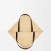 XL Puzzle Fold Tote aus Raffia