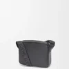XS Military Messenger Bag aus geschmeidigem, glattem Kalbsleder und Jacquard