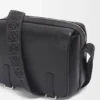 XS Military Messenger Bag aus geschmeidigem, glattem Kalbsleder und Jacquard